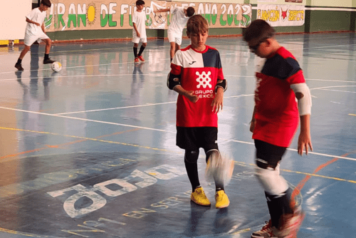 El equipo de fútbol sala 'Flexicel Teams Alevin